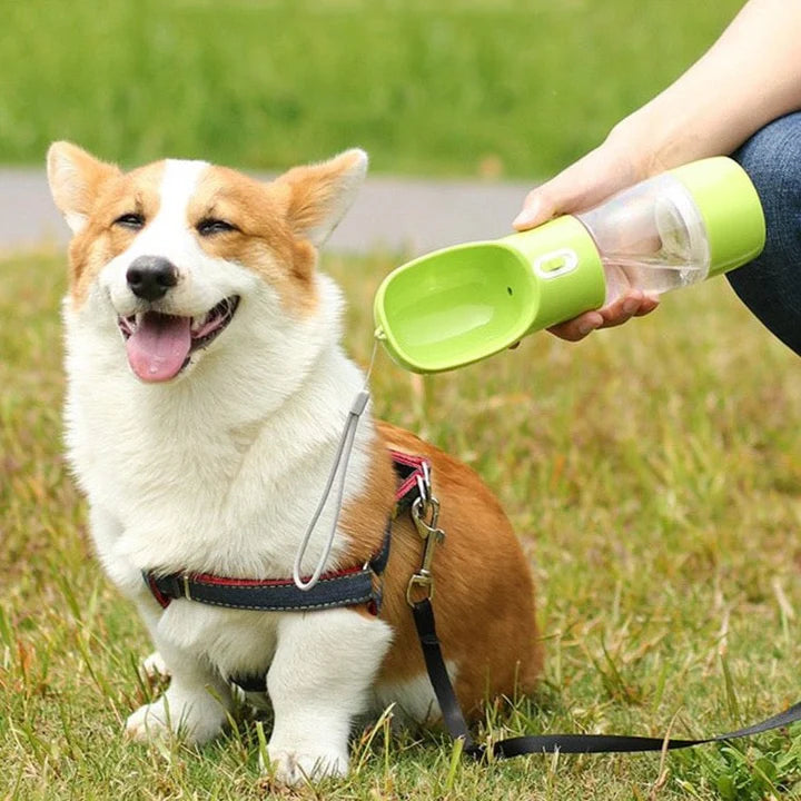 Bebedouro e Alimentador Portátil Pelos Pets (Cães e Gatos)