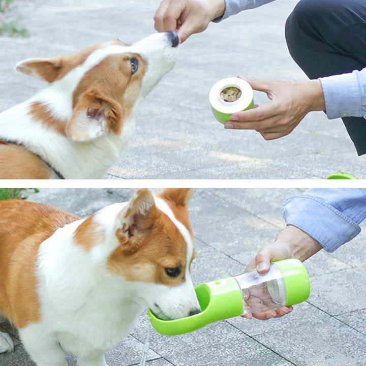 Bebedouro e Alimentador Portátil Pelos Pets (Cães e Gatos)